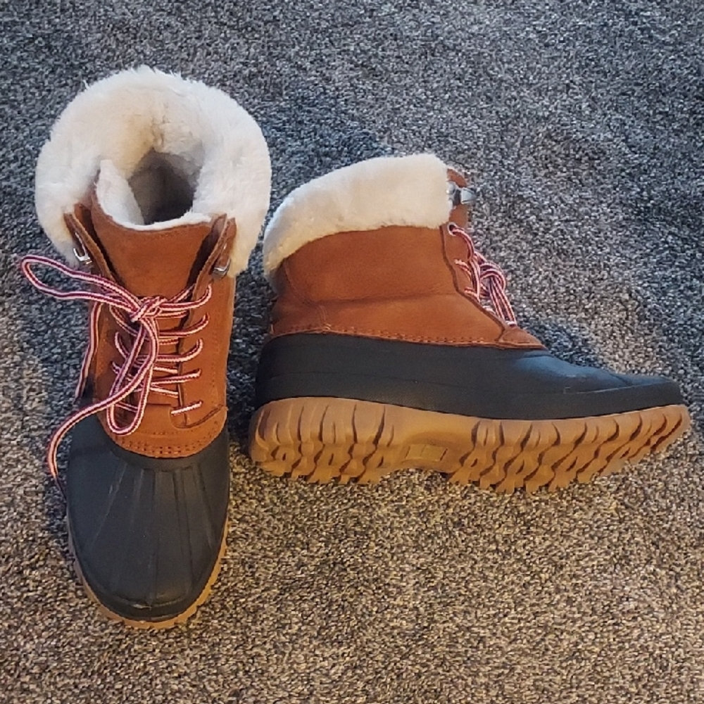 J. Crew Nubuck Allington Lace Up Winter Boots